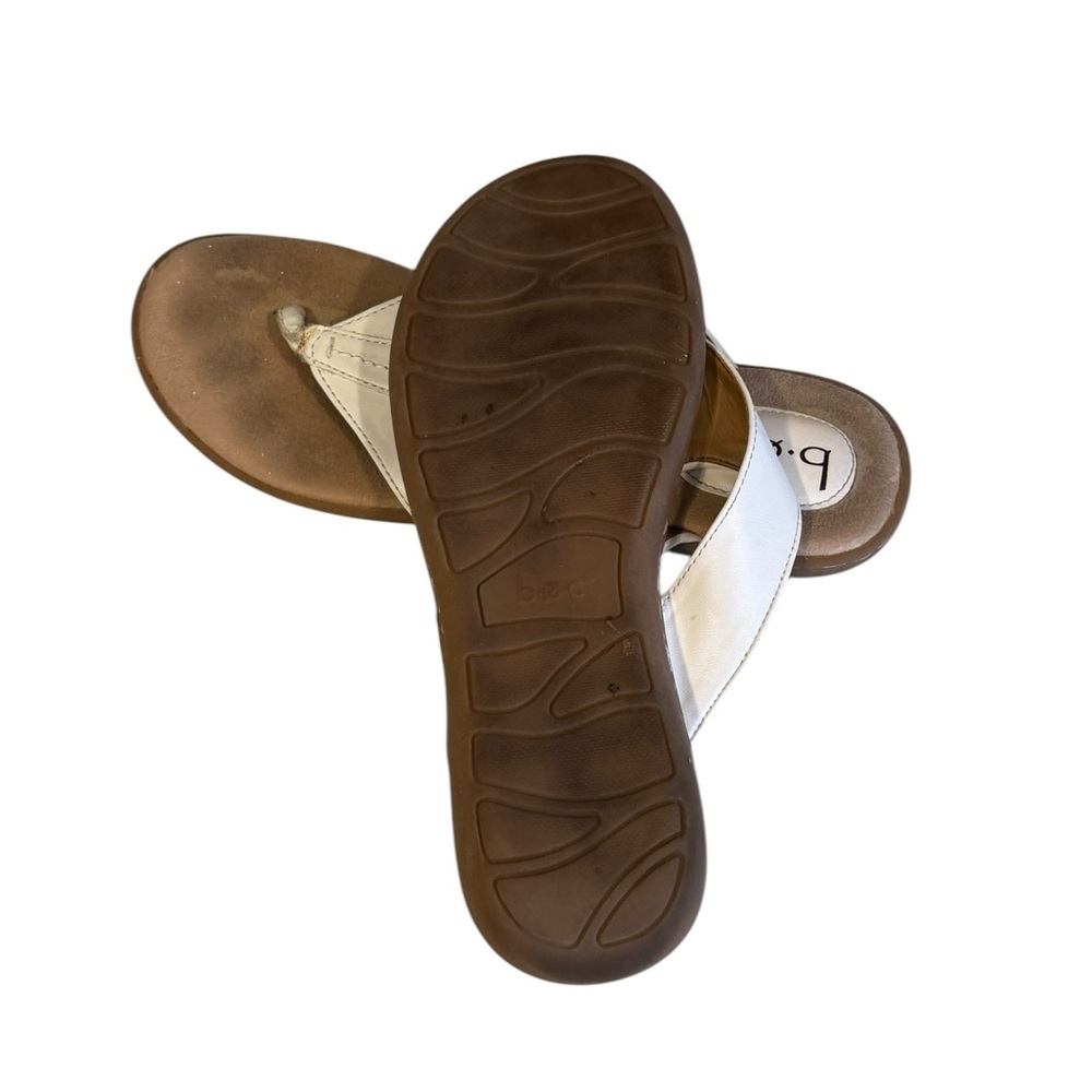 B.O.C Women's Z10701 Slip-on Flip Flop Sandals White Size 8M​​​ - Picture 9 of 9